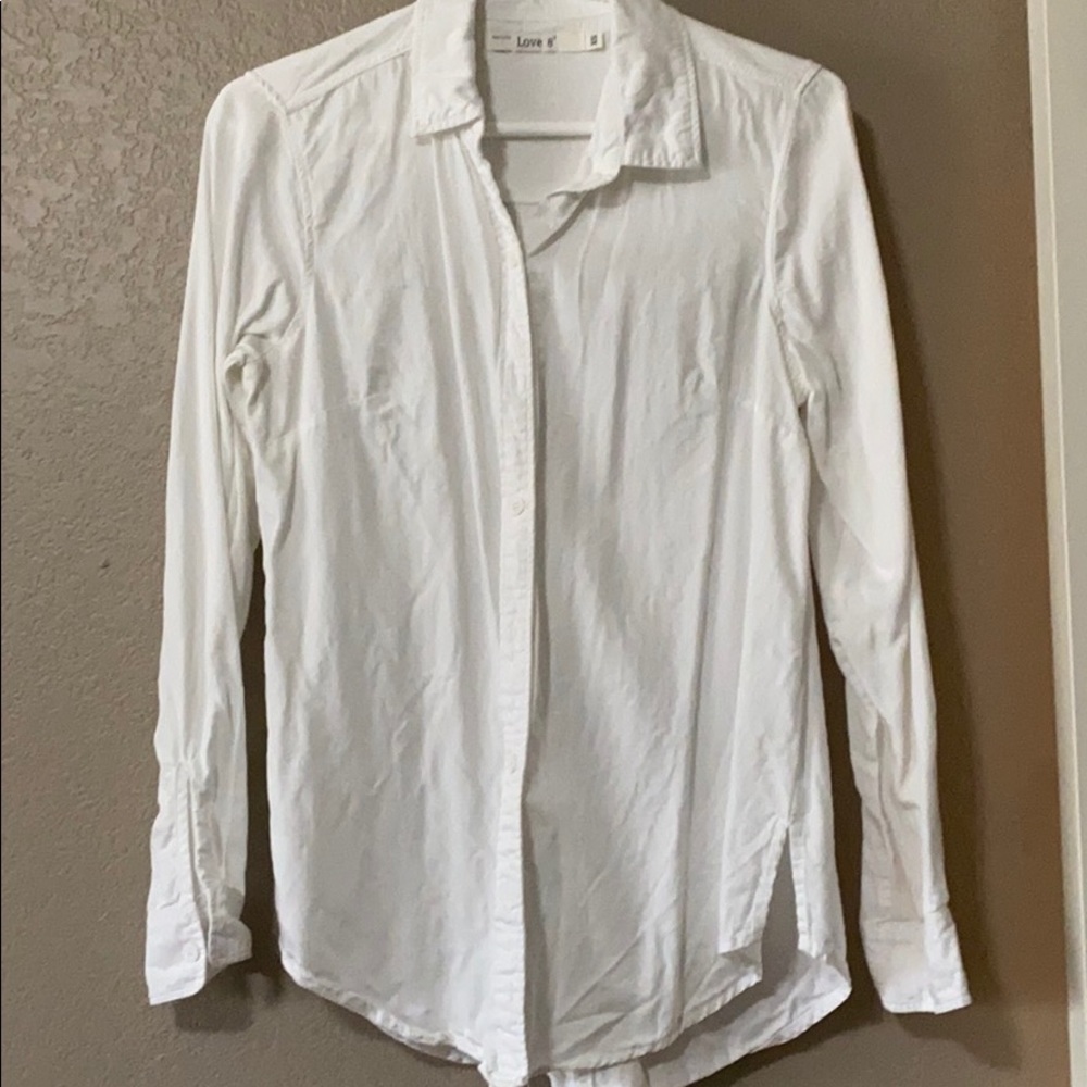 White Button Top Top